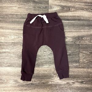 Little Bipsy- Black Cherry joggers 2-3T